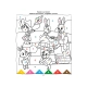 Детска книжка Цветни игри с Анди и веселите животни  - 3