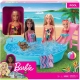 Детски игрален комплект Barbie Басейн с кукла  - 2