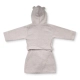 Детски сив халат с качулка Hipo 4-5 години 110 см.  - 2