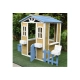 Детска дървена къща за игра на открито в двора и градината  - 7
