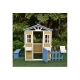 Детска дървена къща за игра на открито в двора и градината  - 8