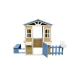 Детска дървена къща за игра на открито в двора и градината  - 10
