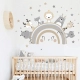 Детски стикери за стена за бебешка стая сладки животни  - 1