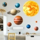 Детски стикери за стена – Планети Слънчева система  - 1