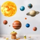 Детски стикери за стена – Планети Слънчева система  - 2