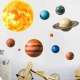 Детски стикери за стена – Планети Слънчева система  - 3