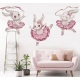 Детски стикер за стена за детска стая – зайче балерина  - 1