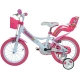 Детско розово колело с помощни колела Unicorn 16“  - 2