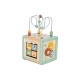 Бебешка образователна играчка Дървен куб Play  - 7