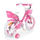 Детски розов велосипед с помощни колела 16