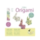 Детски творчески комплект Оригами Зайче 20 листа 15х15см. 