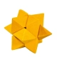 Детски 3D дървен пъзел Жълта звезда 