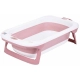Бебешка розова сгъваема вана с термометър Корал 87 cm  - 1