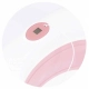 Бебешка розова сгъваема вана с термометър Корал 87 cm  - 6