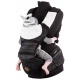 Черна ергономична раница за носене на бебе Hip Star Fly 
