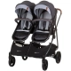 Бебешка количка за близнаци Дуо Смарт сребърно сиво  - 6