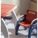 Детска маса с един стол в червен и син цвят     - 6