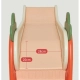 Детска пързалка Carot в оранжев цвят и затворени стълби  - 8