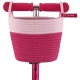 Розова кошница за детска тротинетка  - 3