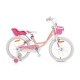 Детски велосипед с помощни колела Fashion Girl Coral 20 цола  - 1