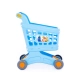Детска синя пазарска количка Натали  - 2