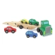 Детски дървен автовоз с коли  - 2