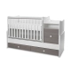 Бебешко легло Trend Plus New 70/160 Цвят Бяло/Кафе-3box  - 3