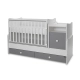 Бебешко легло Trend Plus 70/160 Цвят Бяло/Stone Grey-3box  - 3