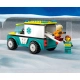 Детски комплект City Линейка за спешна помощ и сноубордист  - 3