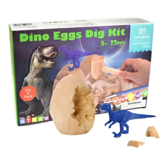 Детски сет за изкопаване на вкаменелости Яйце на динозавър