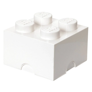 Детска бяла LEGO кутия за съхранение Тухличка 4