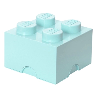 Детска LEGO кутия за съхранение /Тухличка 4 Аква синьо