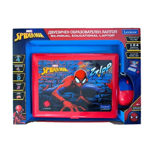 Детски образователен двуезичен лаптоп Spiderman | PAT42995