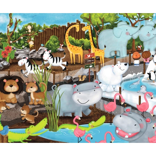 Детски занимателен пъзел 35 елемента Зоопарк | PAT43055