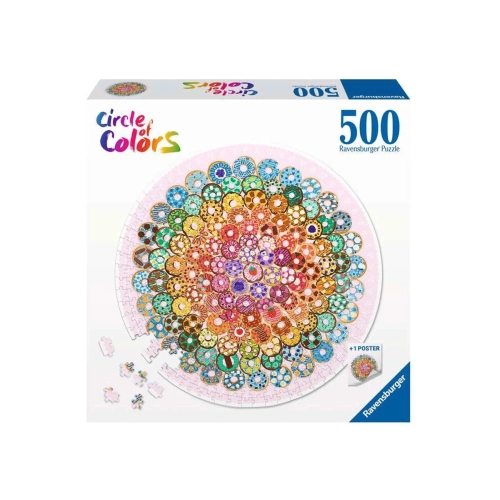 Детски пъзел 500 елемента Circle of colors Понички | PAT43247