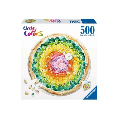 Детски занимателен пъзел 500 елемента Circle of colors Пица | PAT43248