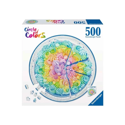 Детски пъзел 500 елемента Circle of colors Торта дъга | PAT43250