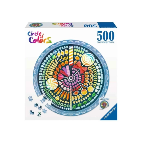 Детски пъзел 500 елемента Circle of colors Бонбони | PAT43251