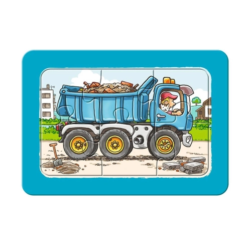 Детски пъзел My First Puzzles 3х6 ел.Трактор, багер и камион | PAT43396