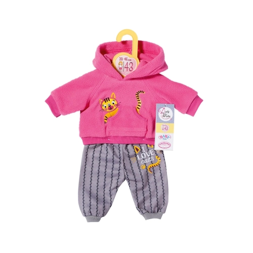 Розов комплект за детска кукла Dolly Moda Коте 43 см | PAT43554