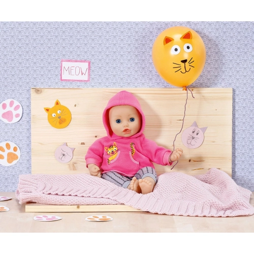 Розов комплект за детска кукла Dolly Moda Коте 43 см | PAT43554