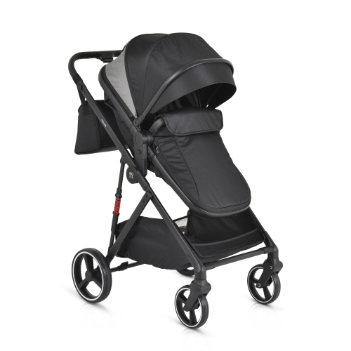 Черна комбинирана детска количка Marbella 2в1 | PAT44187