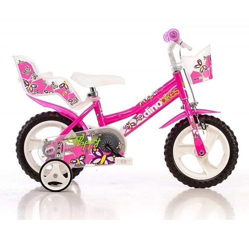 Детско розово колело с кошница за багаж Flappy Fuchsia 14“ | PAT44233