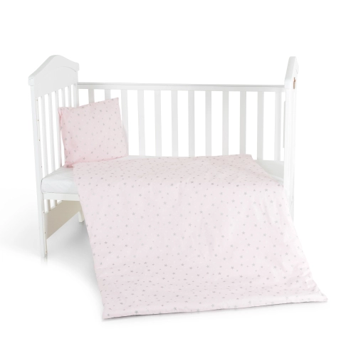 Бебешки спален комплект 3 части 120/60 Nook Pink stars | PAT44267