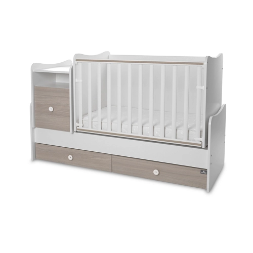 Бебешко легло Trend Plus New 70/160 Цвят Бяло/Кехлибар-3box | PAT44279