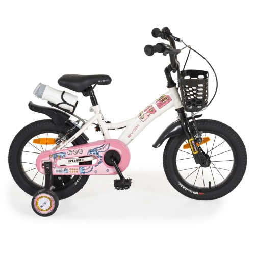 Детски велосипед с помощни колела 14 Robo White | PAT44288