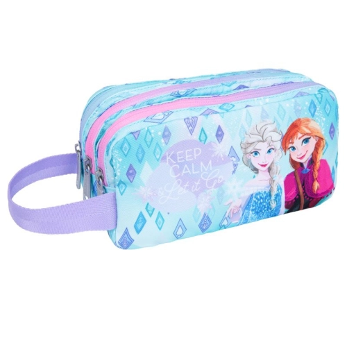 Детски ученически несесер с три ципа COOLPACK  Frozen | PAT44838