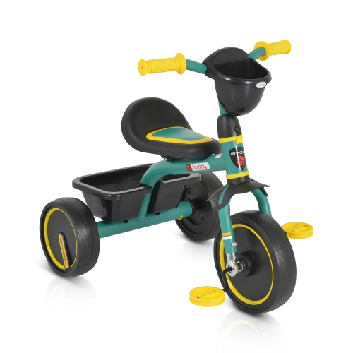 Детска зелена триколка с меки EVA гуми Buddy | PAT44922