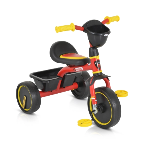Детска червена триколка с меки EVA гуми Buddy | PAT44924