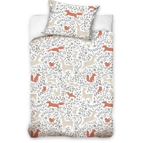 Бебешко памучно спално бельо за легло FOX 100х135 | PAT45190